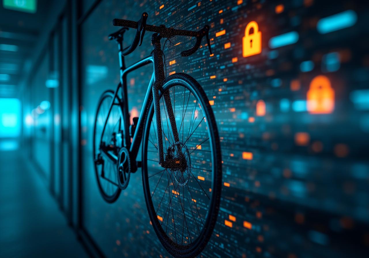Concetto di sicurezza digitale applicato al ciclismo